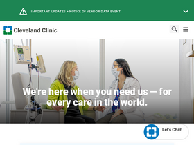 'clevelandclinic.org' screenshot