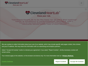 'clevelandheartlab.com' screenshot