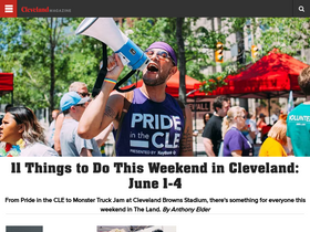 'clevelandmagazine.com' screenshot