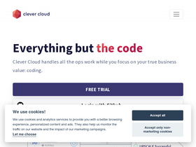 'clever-cloud.com' screenshot