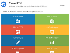 'cleverpdf.com' screenshot