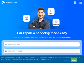 'clickmechanic.com' screenshot