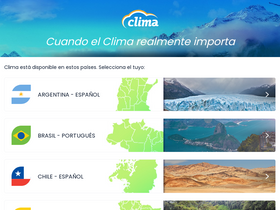 'clima.com' screenshot