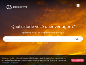 'climaaovivo.com.br' screenshot