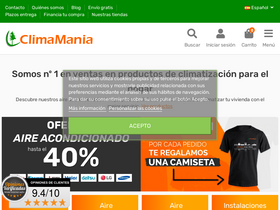 'climamania.com' screenshot