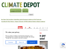 'climatedepot.com' screenshot