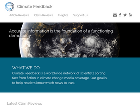 'climatefeedback.org' screenshot
