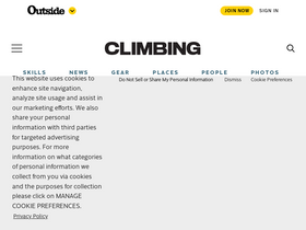 'climbing.com' screenshot