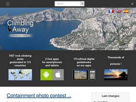 'climbingaway.fr' screenshot