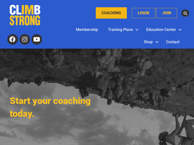 'climbstrong.com' screenshot