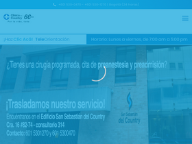 'clinicadelcountry.com' screenshot