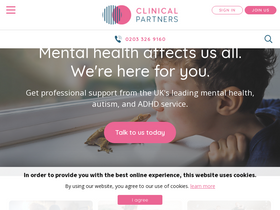 'clinical-partners.co.uk' screenshot