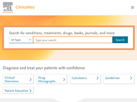 'clinicalkey.com' screenshot