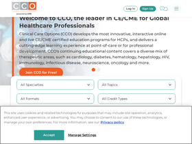 'clinicaloptions.com' screenshot