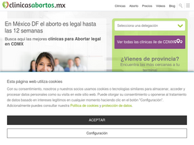 'clinicasabortos.mx' screenshot
