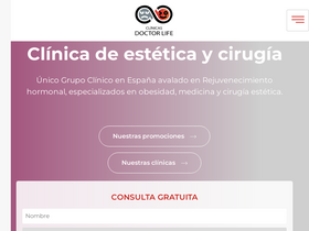 'clinicasdoctorlife.com' screenshot