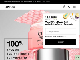 'clinique.com' screenshot