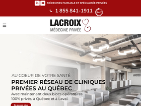 'cliniquesmedicaleslacroix.com' screenshot