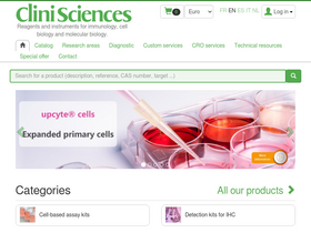 'clinisciences.com' screenshot