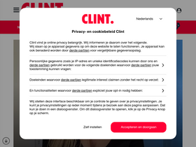 'clint.be' screenshot