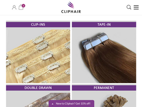 'cliphair.com' screenshot