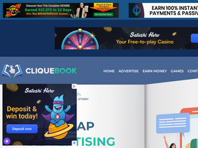 'cliquebook.net' screenshot