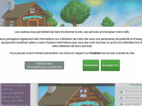 'cliquojeux.com' screenshot
