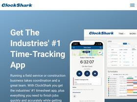 'clockshark.com' screenshot