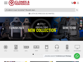 'clonesyperifericos.com' screenshot