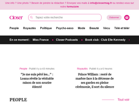 'closermag.fr' screenshot