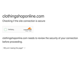 'clothingshoponline.com' screenshot