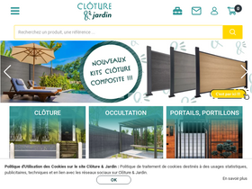 'cloture-et-jardin.fr' screenshot
