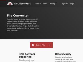 'cloudconvert.com' screenshot