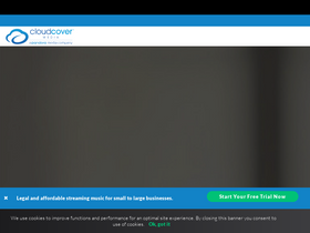'cloudcovermusic.com' screenshot