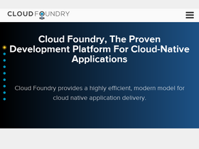 'cloudfoundry.org' screenshot