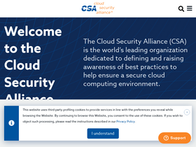 'cloudsecurityalliance.org' screenshot