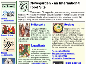 'clovegarden.com' screenshot