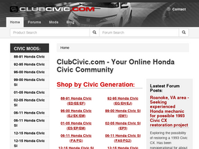'clubcivic.com' screenshot