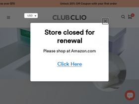 'clubclio.shop' screenshot