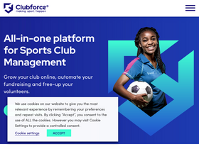 'clubforce.com' screenshot