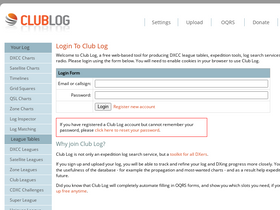 'clublog.org' screenshot