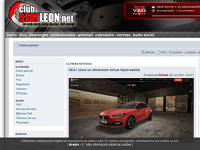 'clubseatleon.net' screenshot