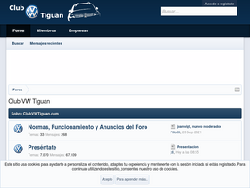 'clubvwtiguan.com' screenshot
