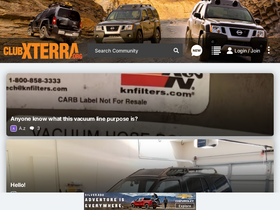 'clubxterra.org' screenshot