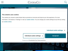 'clydeco.com' screenshot
