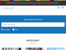 'cmlibrary.org' screenshot