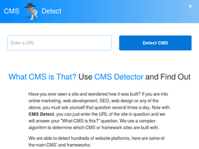 'cmsdetect.com' screenshot