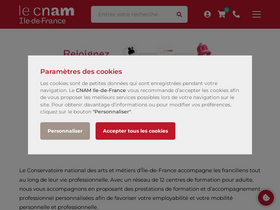'cnam-idf.fr' screenshot