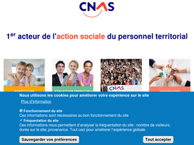 'cnas.fr' screenshot