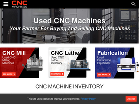 'cncmachines.com' screenshot